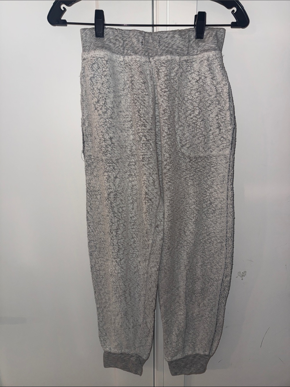 Bella Dahl Light Gray Sherpa Joggers
